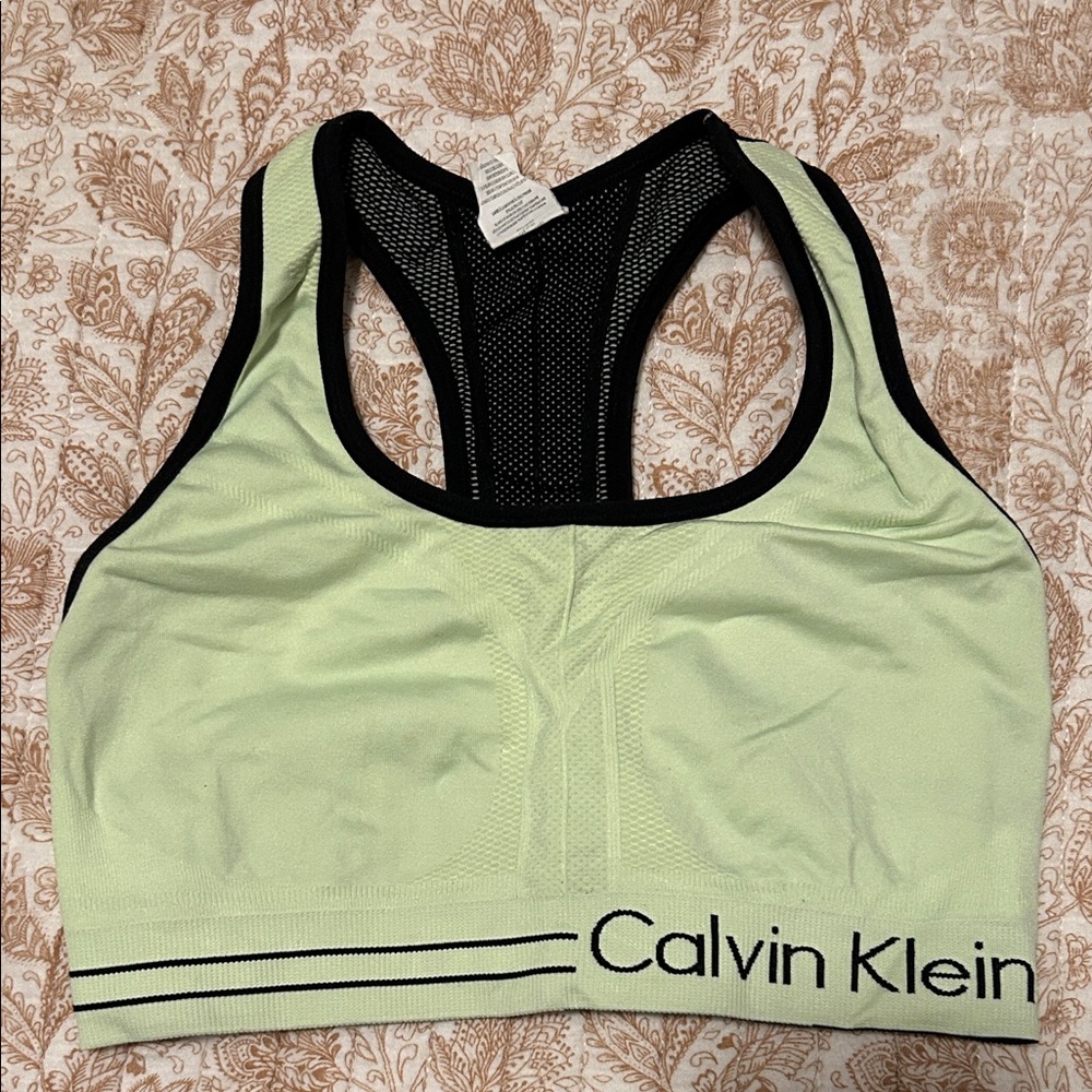 Calvin Klein Light Green Sports Bra